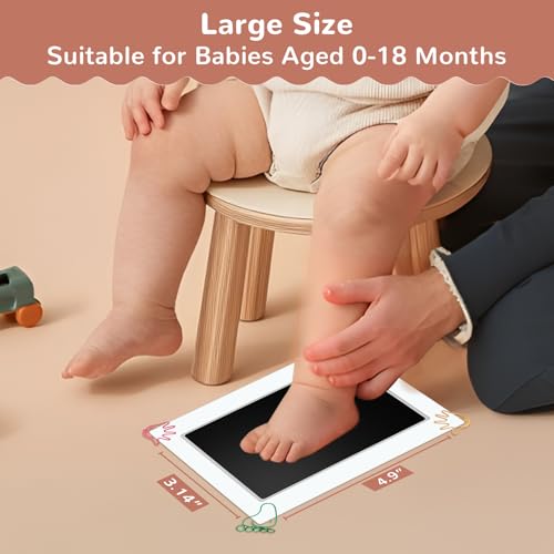 PChero 6x4 Inkless Handprint Footprint Kit for Keepsakes