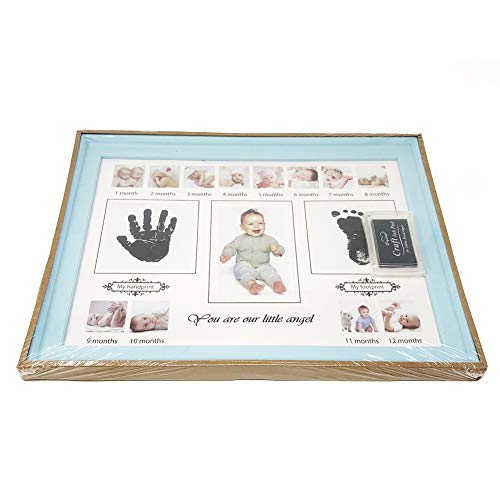 Magik Baby Handprint Footprint Keepsake Frame Blue