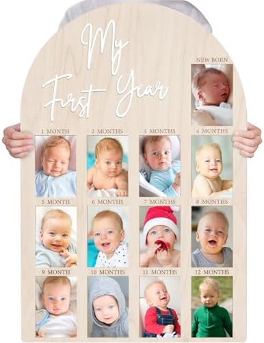Bosctanuc 33 x 22 Inch My First Year Photo Frame