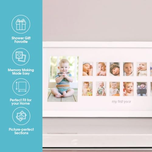 Pearhead My First Year Photo Moments Frame 13 Inserts White