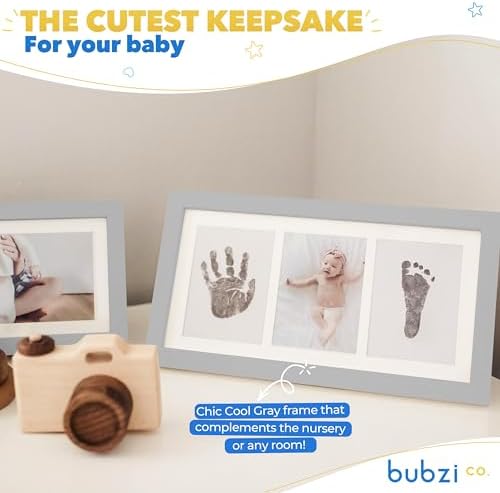 Bubzi Co Baby Handprint Footprint Kit for Newborns