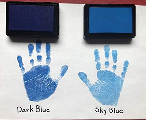 ReignDrop Ink Pad for Baby Footprint and Handprint - Dark Blue