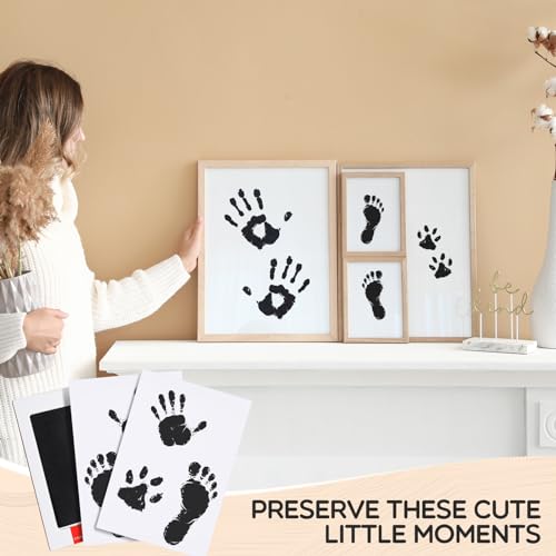Jetec 15 Inkless Baby Footprint and Handprint Kit Black