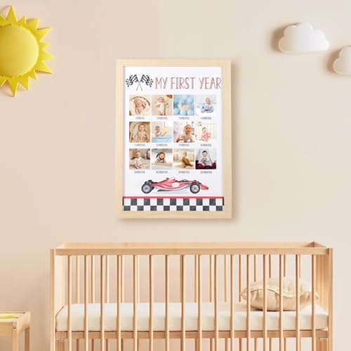 My First Year Photo Frame - 12 Months Milestone Display