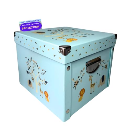 GroWings Baby Keepsake Box - 13x13x10 Inch Memory Storage