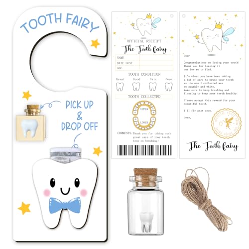 Wuguimeii 3Pcs Tooth Fairy Kit - Magical Lost Teeth Gifts