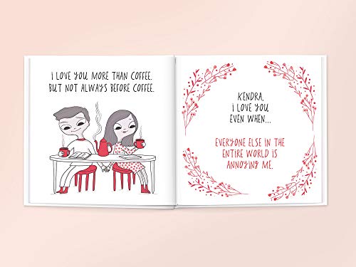 Personalized Book of Us for Couples - Custom Names Photo