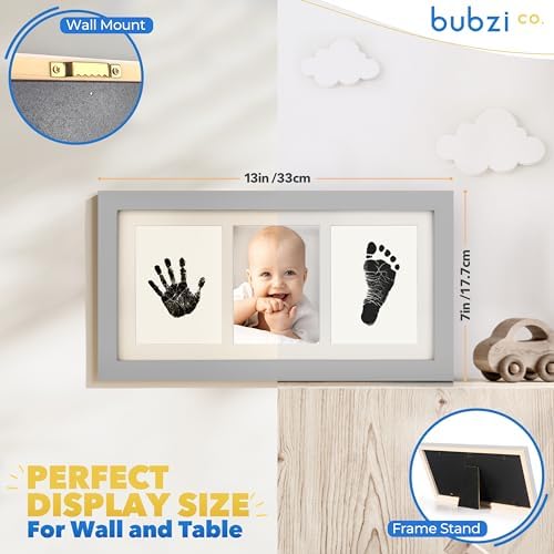 Bubzi Co Baby Handprint Footprint Kit for Newborns