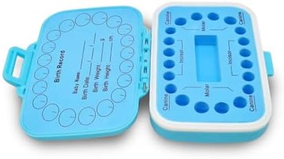 DENTIMICA Baby Tooth Box with Name Date Storage Holder