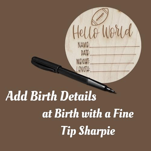 Wooden Monthly Milestone Cards 12 Months Set for Baby Growth Photos