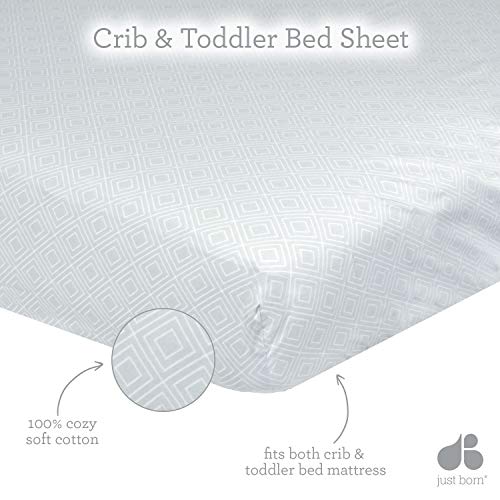 Just Born Boys and Girls Crib Sheet 100 Cotton