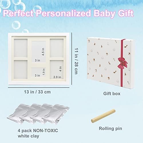 MICKYU Baby Hand and Footprint Kit - Personalized Keepsake Frame