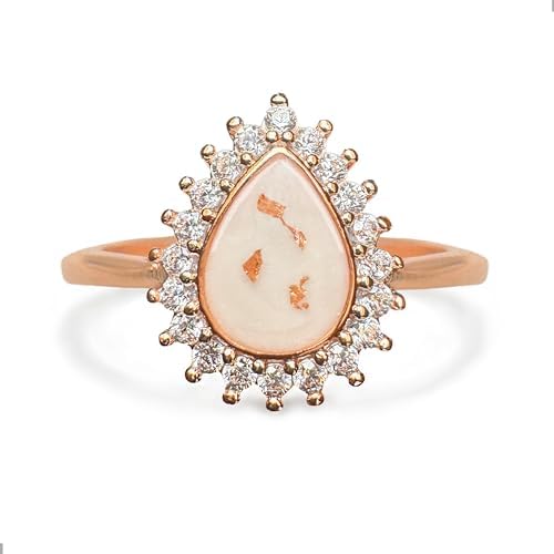 Teadrop Ring DIY Breastmilk Jewelry Kit 18K Rose Gold 1