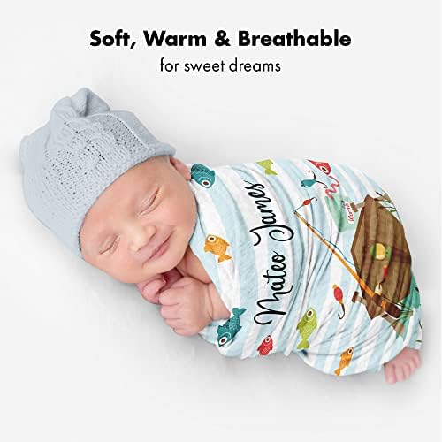 VibeCustom Personalized Fishing Blanket with Name