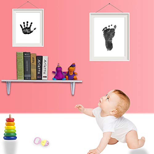 Lsushine Ink Pad for Baby Footprint Handprint Black