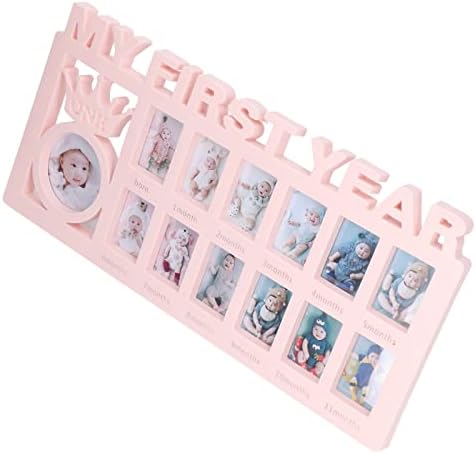 Walfront My First Year Baby Photo Frame Set - 12 Month Growth Display