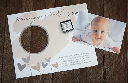 Mommy Heart Handprint Frame with Poetry - Made in USA