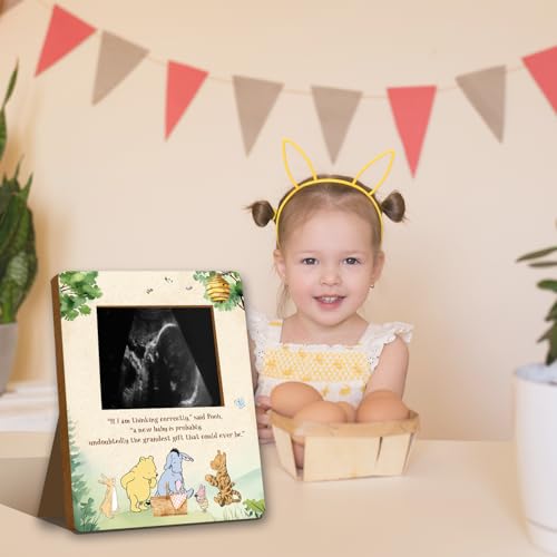Winnie Pregnancy Keepsake Frame - Gender Reveal Ultrasound Display