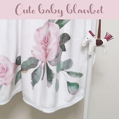 Yoothy Baby Milestone Blanket for Newborn Girl with Growth Chart