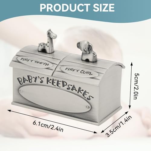 Cyrank Baby Keepsake Box with Lids