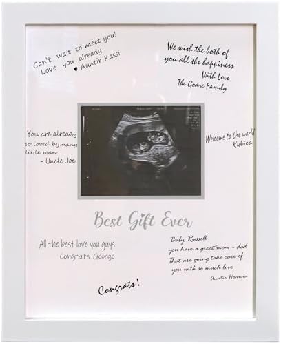 Sonogram Signature Frame Guest Book for Expecting Moms