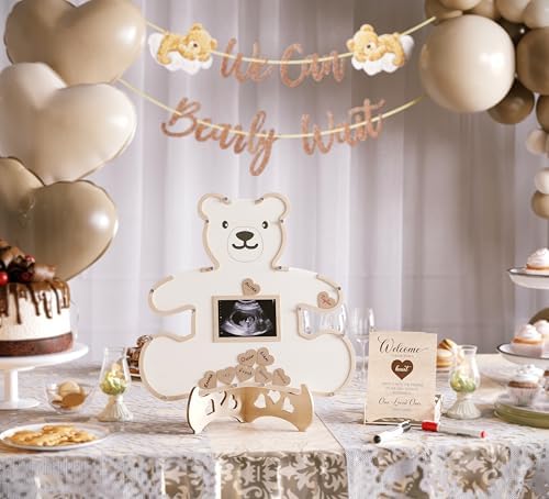 Real Bossy Baby Teddy Bear Guest Book Frame