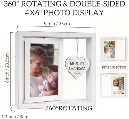 Me My Grandma Picture Frame - 4x6 Rotating Photo Frame