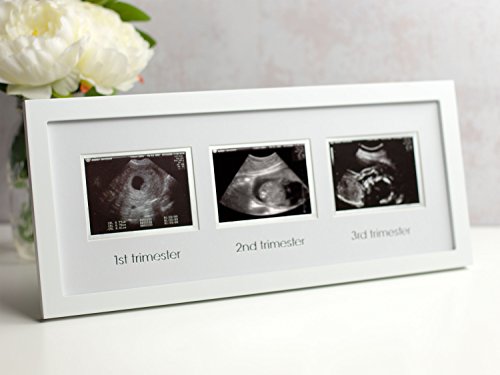 Pearhead Trimester Sonogram Frame - White