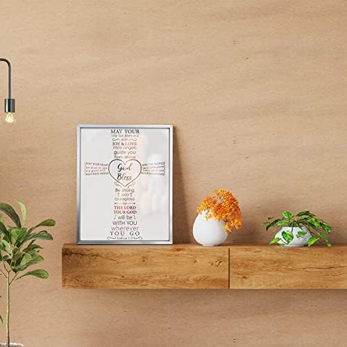 Baby Baptism Frame for Boy or Girl God Bless Silver Keepsake
