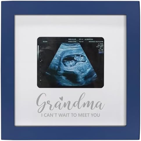 Sonogram Picture Frame for Grandma Blue
