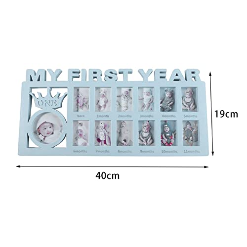My First Year Photo Frame - Blue