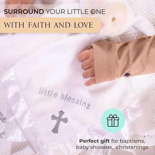 TRANQUIL KIDDO Lamb Lovey - Baptism Gift for Baby 14 inch