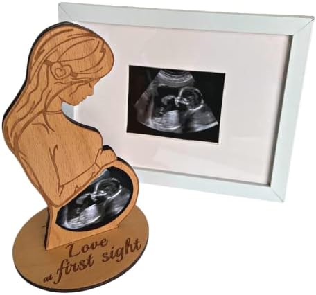 Hearts Sign Sonogram Frame Bundle - Unique Baby Keepsake
