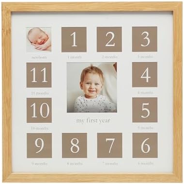 Kate Milo My First Year Wooden Picture Frame