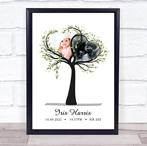 The Card Zoo New Baby Birth Details Christening Keepsake Print