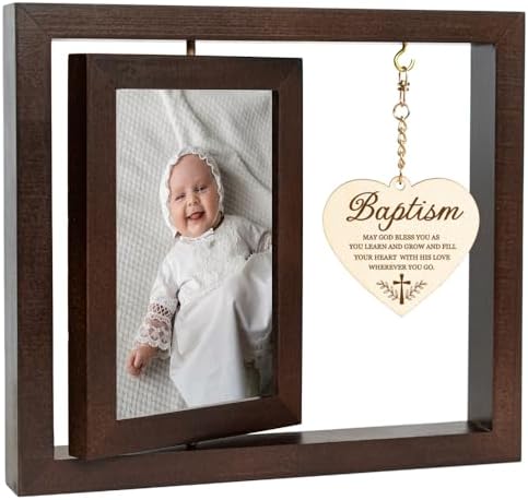Baby Baptism Keepsake Photo Frame - Christening Gift for Boys Girls
