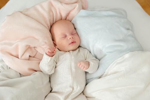Ultra Plush Sherpa Baby Blanket - 30x40 Soft Durable Pink
