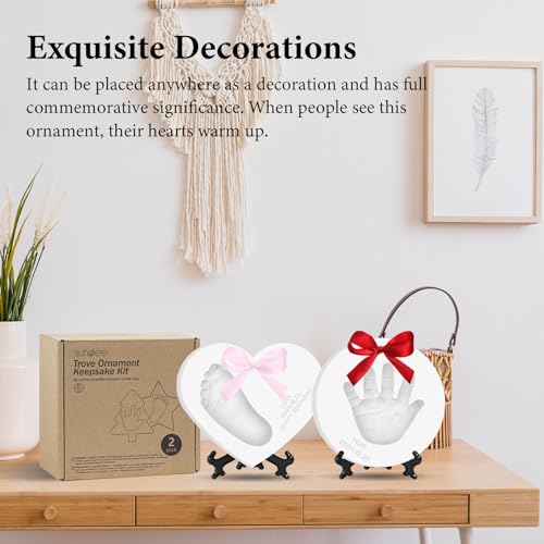 Kimitimi Baby Handprint Footprint Kit - Personalized Clay Keepsake