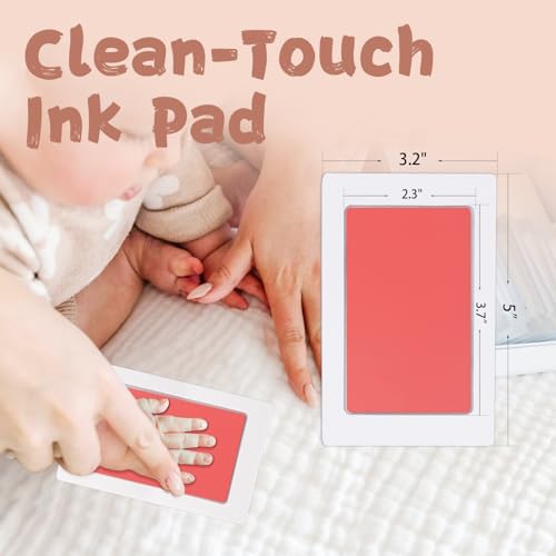 BabyQunt Inkless Hand Footprint Kit 4 Pack