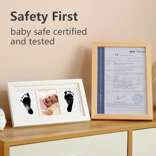 PewinGo Baby Hand Footprint Kit with Frame