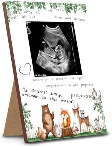 Woodland Ultrasound Picture Frame - Pregnancy Keepsake Baby Shower Decor