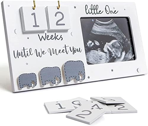 Jwitao Sonogram Picture Frame with Countdown Weeks
