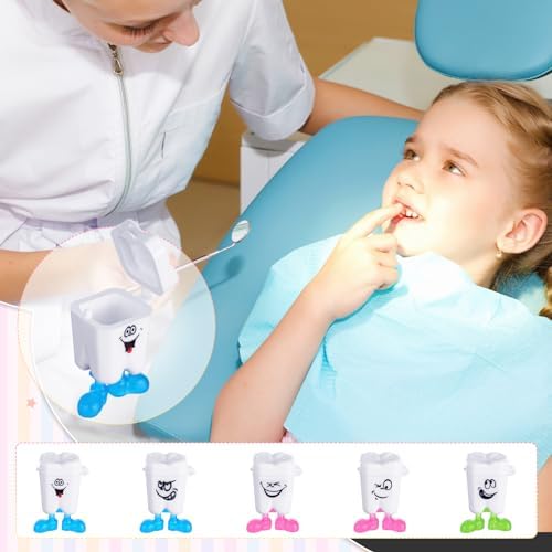 Yaomiao 30 Pcs Baby Teeth Storage Necklace Organizer Container with Lanyard
