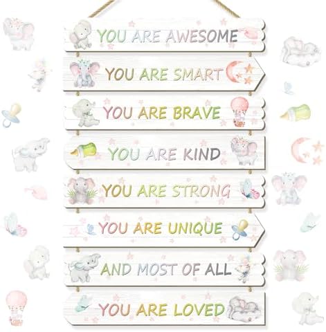 WAKOSAN Elephant Wall Decor for Kids Room 1