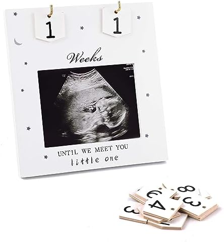 Sonogram Picture Frame with Countdown Numbers