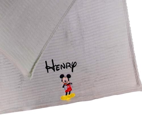 Cudlie Baby Blanket Mickey Mouse Licensed Gray Fleece