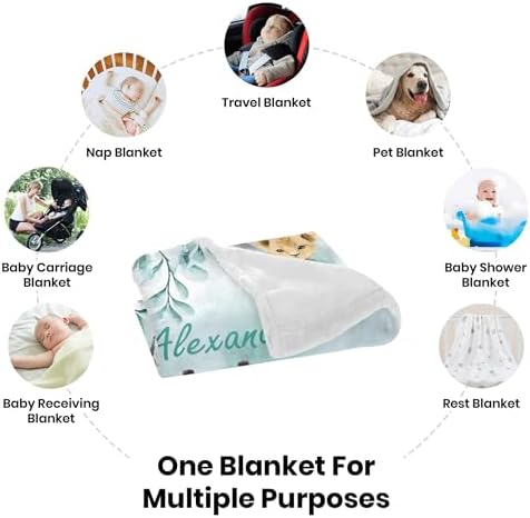 Personalized Baby Blanket with Name for Boys and Girls 1