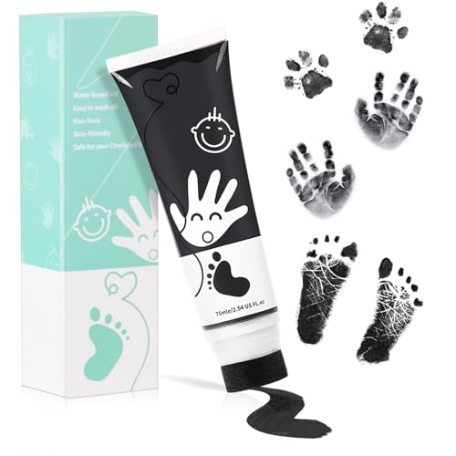Sortnic 75ml Black Hand Footprint Ink Kit