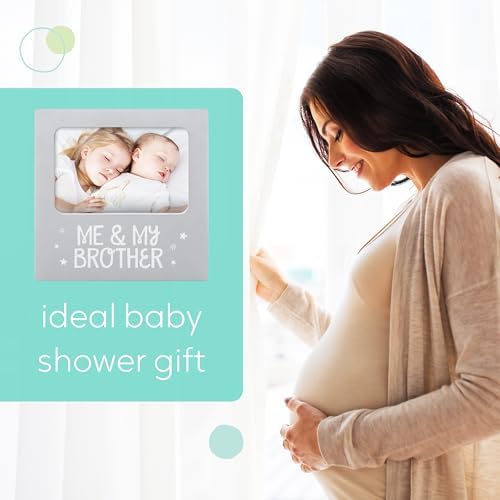 Tiny Ideas Me and My Brother Picture Frame Gray