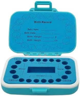 DENTIMICA Baby Tooth Box with Name Date Storage Holder